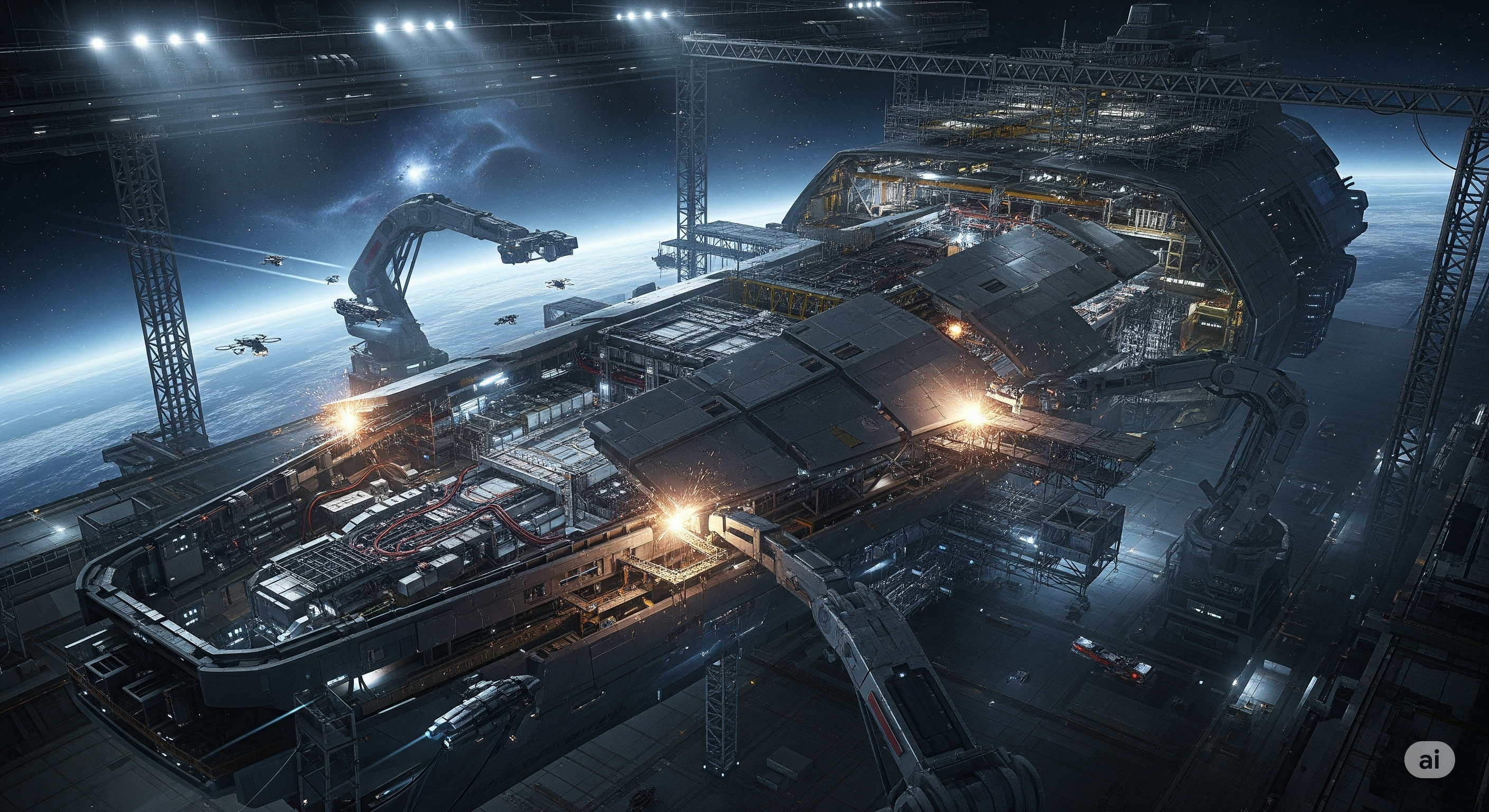 Ship In Dry Dock